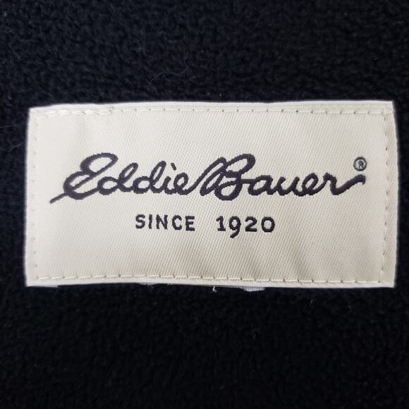 Eddie Bauer Parka Jacket Coat XL Full Zip Fleece Quilted Lined Insulated Stone - Picture 11 of 12